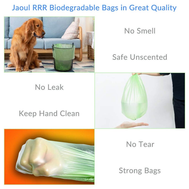 Jaoul Trash Bags 2.6 Gallon, Small Garbage Bags, Strong & Unscented Mini Trash Bags for Kitchen, Bathroom, Office, Restroom, Car, Green, 80 Counts - Image 4